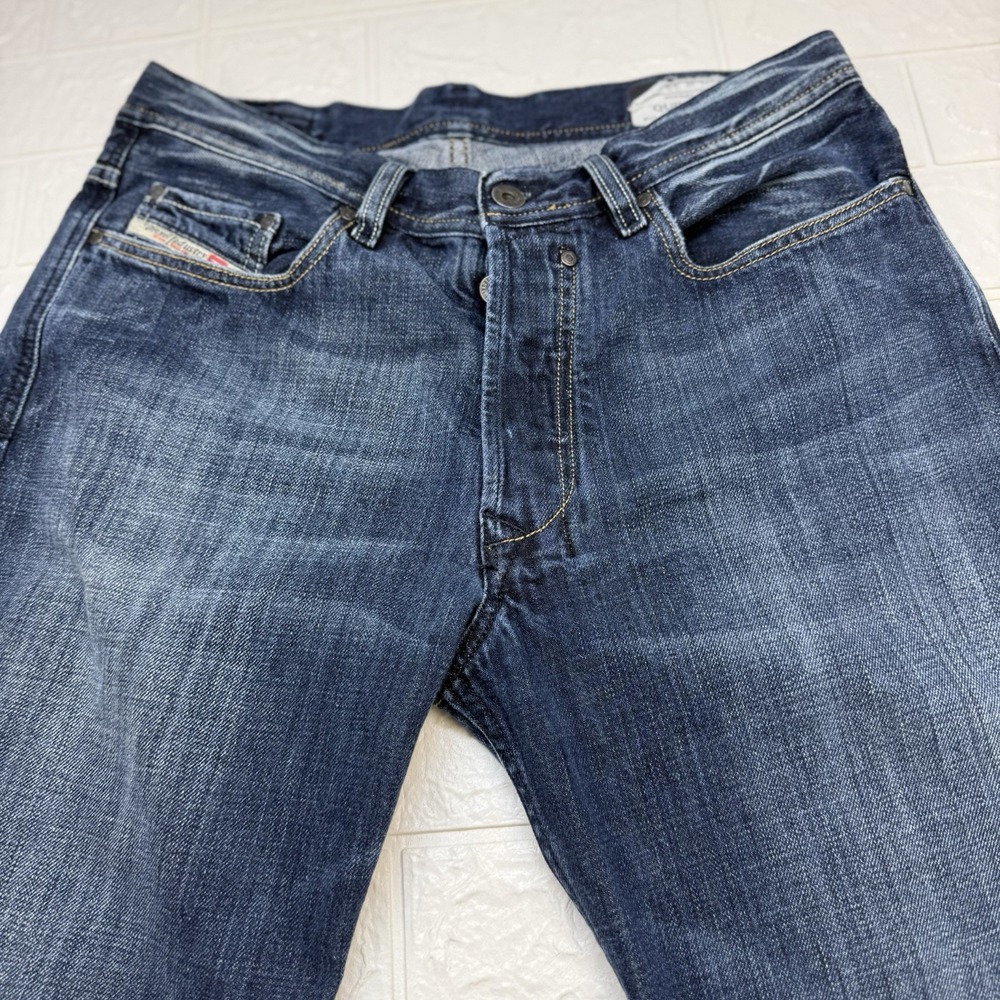 Diesel Industry Quratt Mens Size 32x32  Dark Wash Denim Button Fly  Wash 008FQ